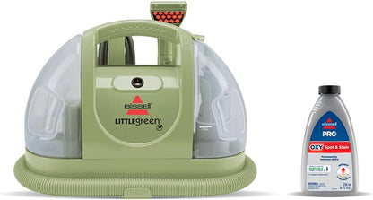 BISSELL Little Green Portativ Xalça Təmizləyicisi (Xalça və Döşəmələr üçün), Avtomobil Detaylandırıcısı (Ləkə Fırçası Aləti və 15 fut Kabel ilə), 1400J