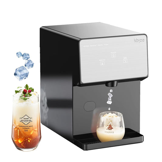 Limited-Quantity Anniversary Deal：Countertop Nugget Ice Maker with Chewable Soft Ice, 35lbs/24Hrs | High Capacity,Self-Cleaning&Automatic Dispensing,Quiet 45dB